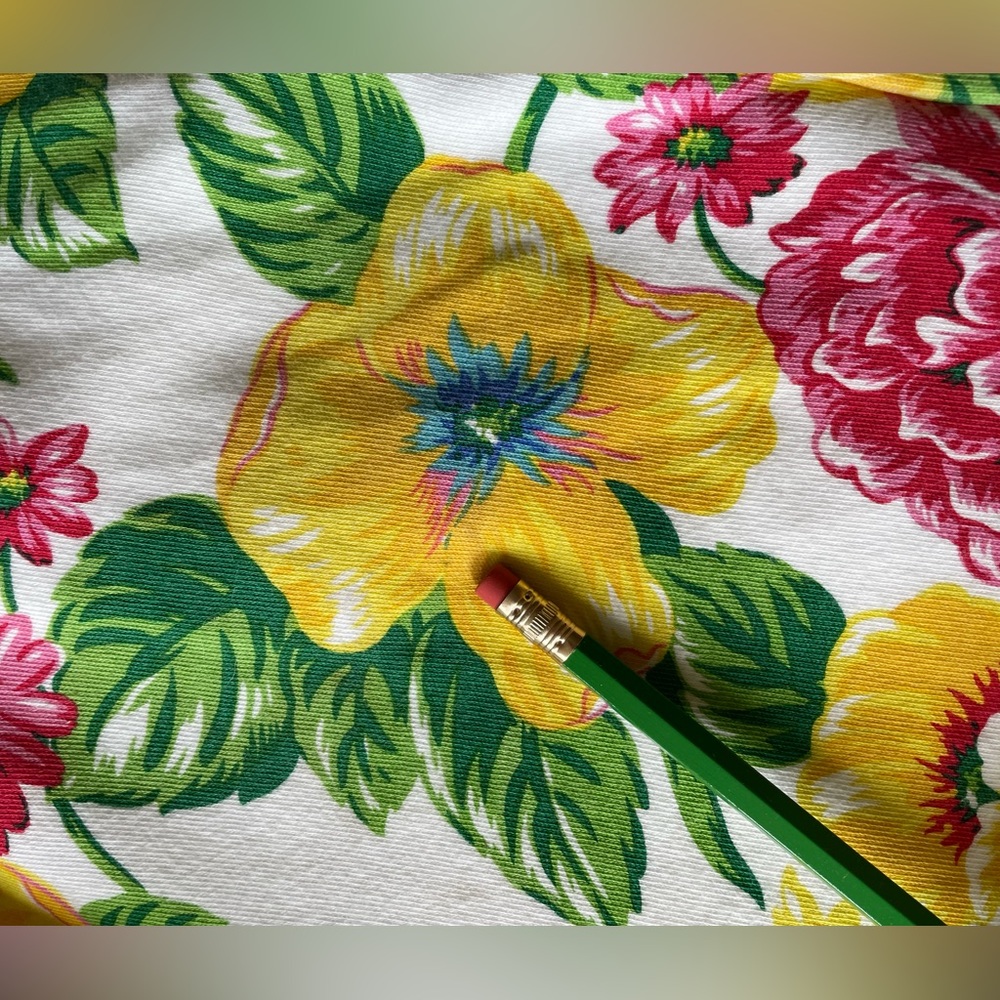 Adrienne Vittadini 90s Tropical floral mini dress - Picture 5 of 7